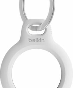 Belkin - Secure Holder with Key Ring for Apple Airtag - White