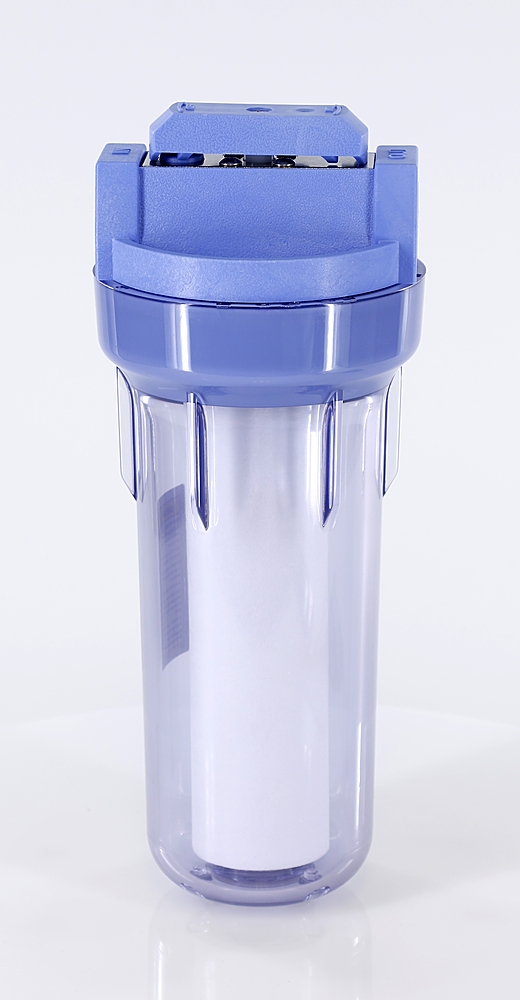 Culligan - HF-360A Whole House Valve-in-Head Sediment Water Filter- 3/4-inch main water line at point of entry - Blue