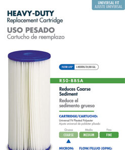 Culligan - R50-BBSA heavy-duty sediment cartridge is for use in HD-950A and WH-HD200-C - White