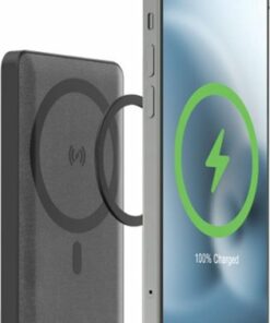 mophie - Snap+ Juice Pack Mini 5,000 mAh Portable Charger with MagSafe Compatibility - Black