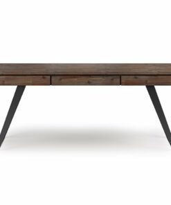 Simpli Home - Lowry Large Desk - Rustic Natural Aged Brown