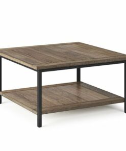 Simpli Home - Skyler Square Coffee Table - Beach Brown