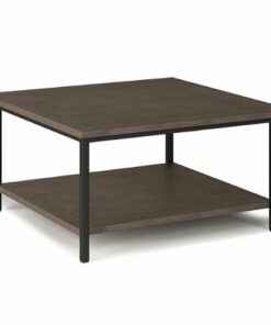 Simpli Home - Skyler Square Coffee Table - Walnut Brown