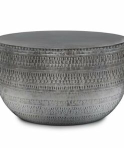 Simpli Home - Johnsen Metal Coffee Table - Antique Silver
