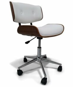 Simpli Home - Dax Bentwood Office Chair - White