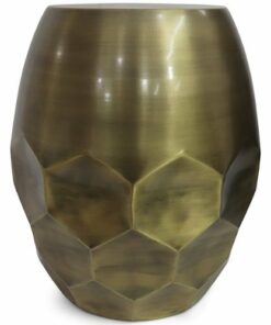 Simpli Home - Flanigan Metal Accent Table - Antique Gold