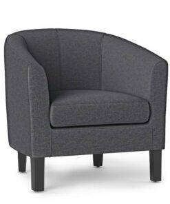 Simpli Home - Austin 30 inch Wide Tub Chair - Slate Grey