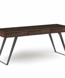 Simpli Home - Lowry Large Desk - Distressed Charcoal Brown