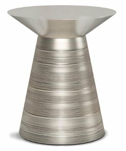 Simpli Home - Sheridan Metal Accent Table - Antique Silver