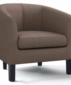 Simpli Home - Austin 30 inch Wide Tub Chair - Light Mocha