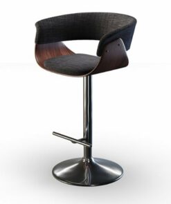 Simpli Home - Sheldon Adjustable Swivel Bar Stool - Charcoal Grey