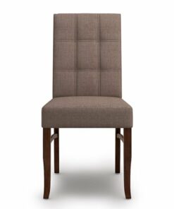 Simpli Home - Ezra Contemporary Deluxe Dining Chair (Set of 2) - Light Mocha
