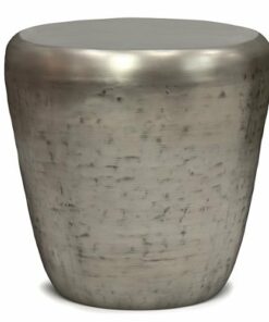 Simpli Home - Garvy Metal Side Table - Antique Silver