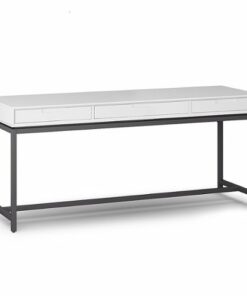 Simpli Home - Banting Mid Century Wide Desk - White
