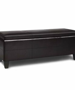 Simpli Home - Afton Storage Ottoman Bench - Tanners Brown