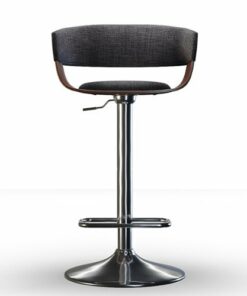 Simpli Home - Lowell Adjustable Swivel Bar Stool - Charcoal Grey