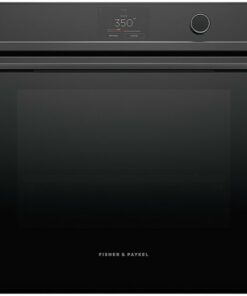 Fisher & Paykel - Series 9 Minimal 24 in 3 cu ft Built-In Single Electric Convection Wall Oven 16 Function with Self-Cleaning - Black