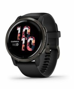 Garmin - Venu 2 GPS Smartwatch 45 mm Fiber-Reinforced Polymer - Slate/Black
