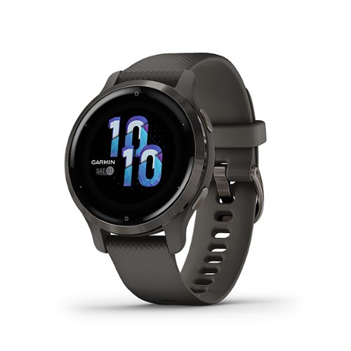 Garmin - Venu 2S GPS Smartwatch 40 mm Fiber-Reinforced Polymer - Slate/Graphite
