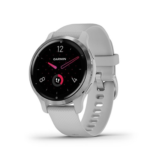 Garmin - Venu 2S GPS Smartwatch 40 mm Fiber-Reinforced Polymer - Silver/Mist Gray