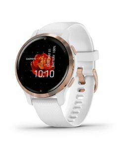 Garmin - Venu 2S GPS Smartwatch 40 mm Fiber-Reinforced Polymer - Rose Gold/White
