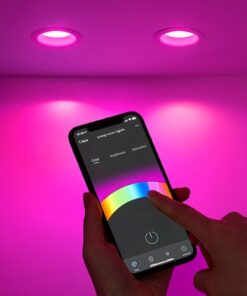 Geeni - Prisma Drop BR30 Wi-Fi Smart Light Bulb - White