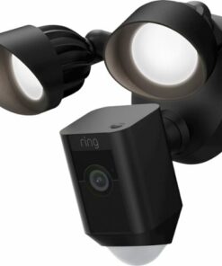 Ring - Floodlight Cam Plus Outdoor Wired 1080p Surveillance Camera - Black
