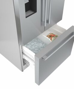 Bosch - 500 Series 26 cu. ft. French Door Standard-Depth Smart Refrigerator with External Water and Ice - Stainless steel