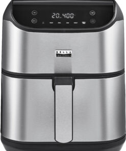 Bella Pro Series - 6-qt. Digital Air Fryer with Stainless Finish - Stainless Steel
