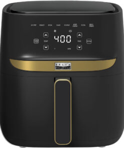 Bella Pro Series - 6-qt. Digital Air Fryer with Matte Finish - Matte Black with Gold Accents