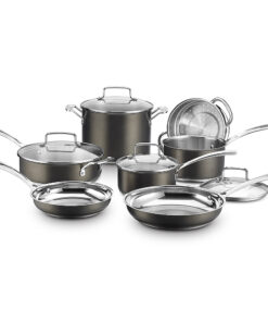 Cuisinart - 11-Piece Cookware Set - Black