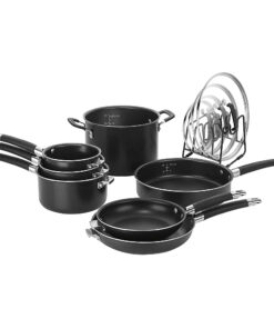 Cuisinart - SmartNest Nonstick Aluminum 12 Piece Set - Black