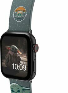 MobyFox - Star Wars The Mandalorian – The Child Snow Smartwatch Band – Compatible with Apple Watch – Fits 38mm, 40mm, 42mm & 44mm
