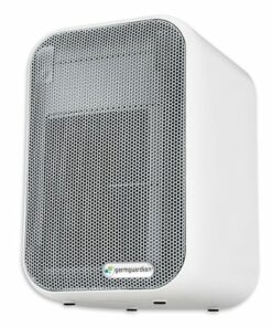 GermGuardian - 4-in-1 66 sq. Ft. Air Purifier with HEPA Filter, UV Sanitizer, Odor Reduction, Table Top - White