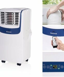Honeywell - 400 Sq. Ft Portable Air Conditioner - White/Blue
