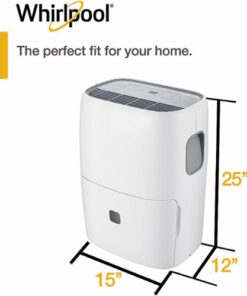 Whirlpool - 40 Pint Dehumidifier - White