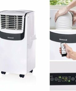 Honeywell - 400 Sq. Ft Portable Air Conditioner - White/Black