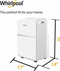Whirlpool - 275 Sq. Ft Portable Air Conditioner - White