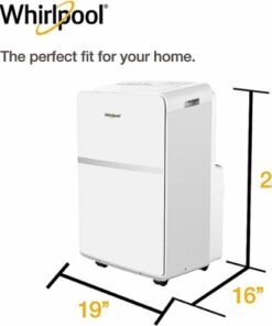 Whirlpool - 350 Sq. Ft Portable Air Conditioner - White