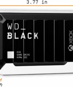 WD - D30 1TB Game Drive for Xbox External USB Type C Portable SSD - Black