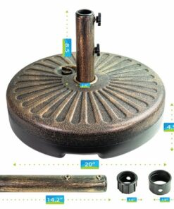 Patio Premier - Round Blow Mold Umbrella Base - Bronze