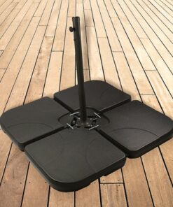 Patio Premier - Blow Mold Offset Umbrella Base - Black