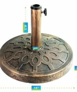 Patio Premier - 26lb 18" Preston Composite Umbrella Stand - Bronze