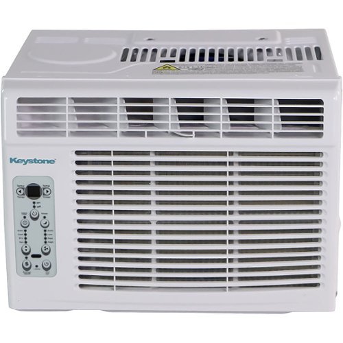 Keystone - Energy Star 150 Sq. Ft. 5,000 BTU Window-Mounted Air Conditioner - White