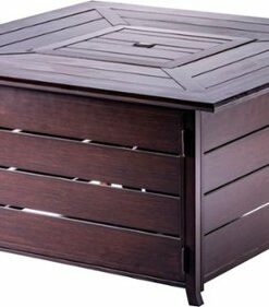 Legacy Heating - 45-Inch Square Fire Table - Brown
