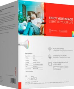 Sengled - Smart BR30 LED Bulbs Wi-Fi Works with Amazon Alexa & Google Assistant (2-pack) - Multicolor