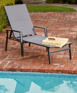 Hanover - Halsted Padded Chaise - Alum/Grey