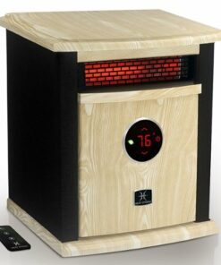 EnergyWise - 1500 Watt Infrared Cabinet Space Heater - BLACK