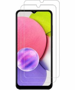 SaharaCase - ZeroDamage Ultra Strong+ HD Glass Screen Protector for Samsung Galaxy A03 and A03s (2-Pack) - Clear