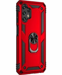 SaharaCase - Military Kickstand Series Case for Samsung Galaxy A13 4G and A13 LTE - Red